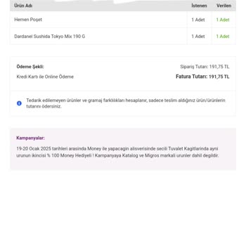 Migros Hemen'den Bayat Sushi Şoku