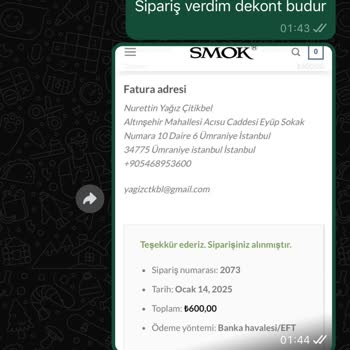 Ödeme Sonrası İletişimsizlik Ve Ürün Teslimatı Sorunu