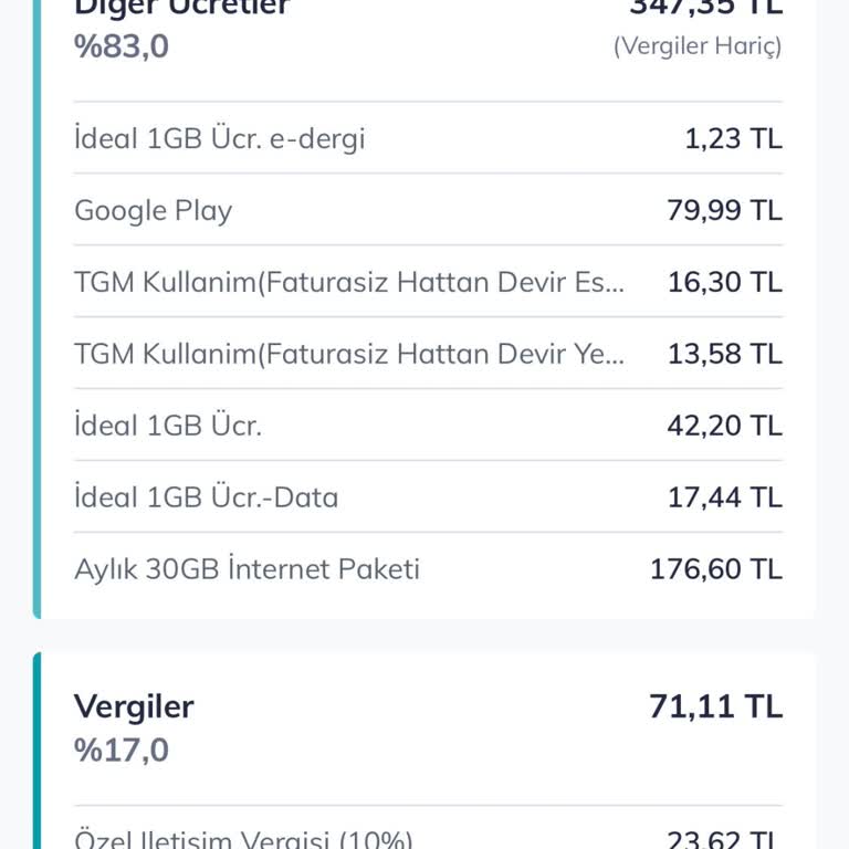 Beklenmedik Vergilerle Artan Fatura Şoku