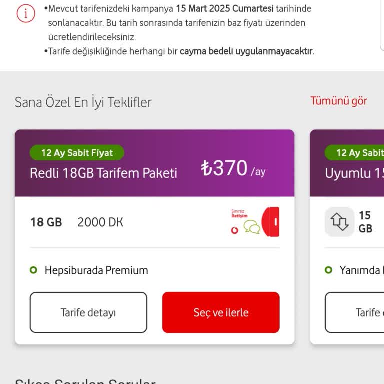 Vodafone'un Fahiş Fiyat Artışı Ve Taahhüt Sorunu
