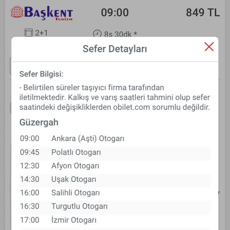 Başkent Turizm İle Seyahat Sırasında Yaşanan Gecikme Ve Arıza