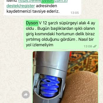 Dyson Süpürge Hortum Sorunu Ve Garanti Kapsamı