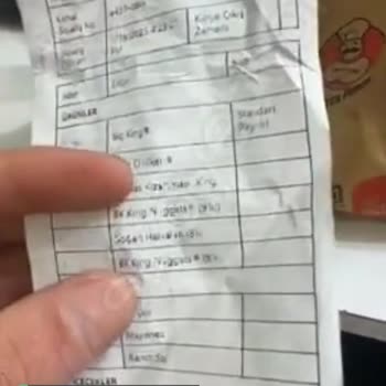 Burger King Sipariş Süreci!
