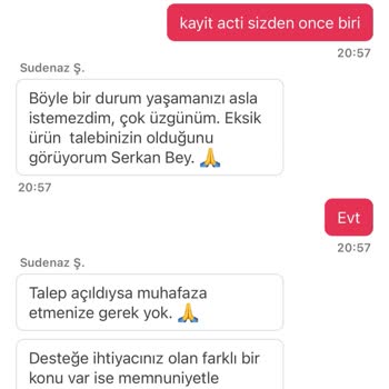 Eksik Sipariş Ve Yetersiz Müşteri Hizmeti