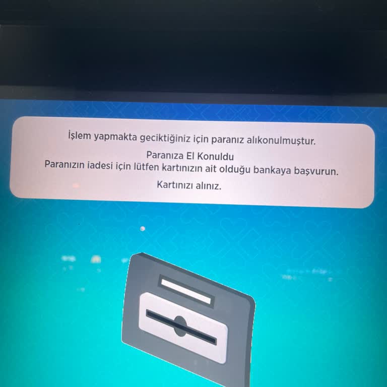 ATM'de Yutulan Para Ve Geciken İade Süreci