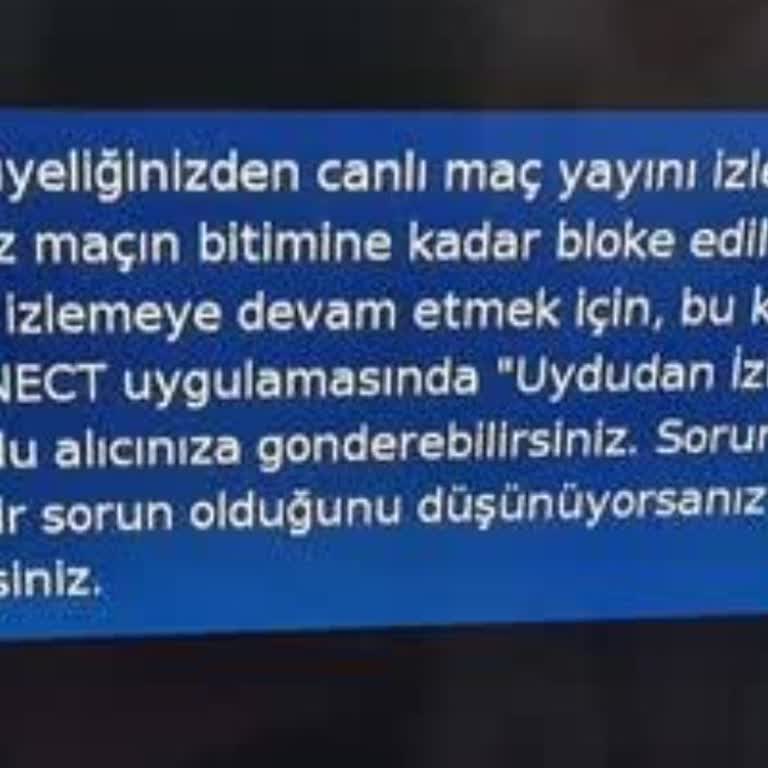 Bein Connect Yayın Kesintisi Sorunu