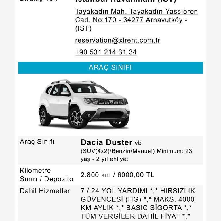 Araç Kiralama Sürecinde Beklenmedik Fiyat Artışı Ve Model Değişikliği