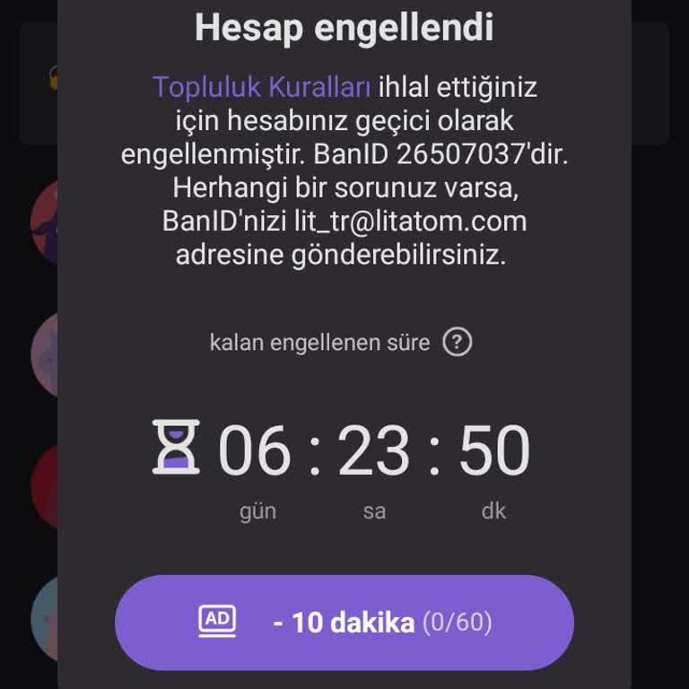 Sebepsiz Ban Mağduriyeti