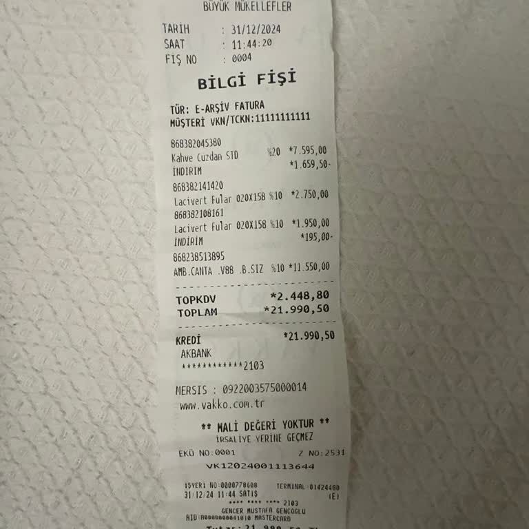 Vakko'da Hediye Değişiminde Büyük Sorun