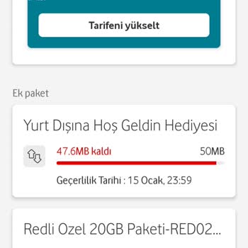 Hediye İnternet Paketi Mağduriyeti