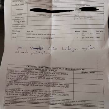 Eksik Parçalı Koltuk Teslimatı Ve Müşteri Mağduriyeti