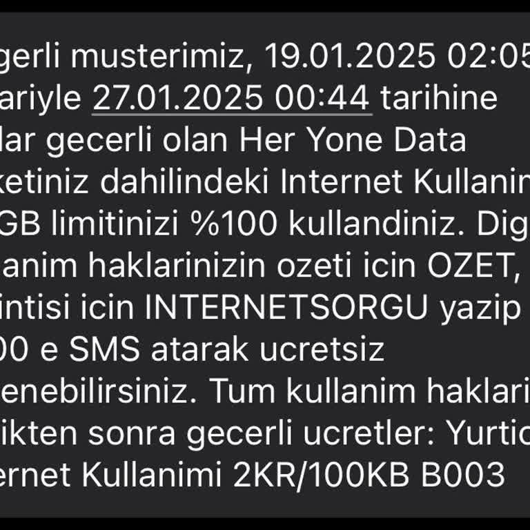 Vodafone İnternet Paketim Hızla Tükeniyor Ve Uygulama Sorunlu