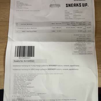 Sneaks Up Ayakkabı Değişim Talebine Olumsuz Yanıt