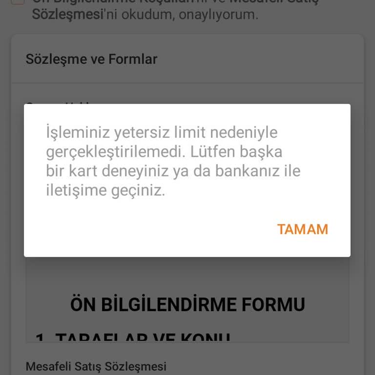 Trendyol'da Genç Kart Ödeme Sorunu