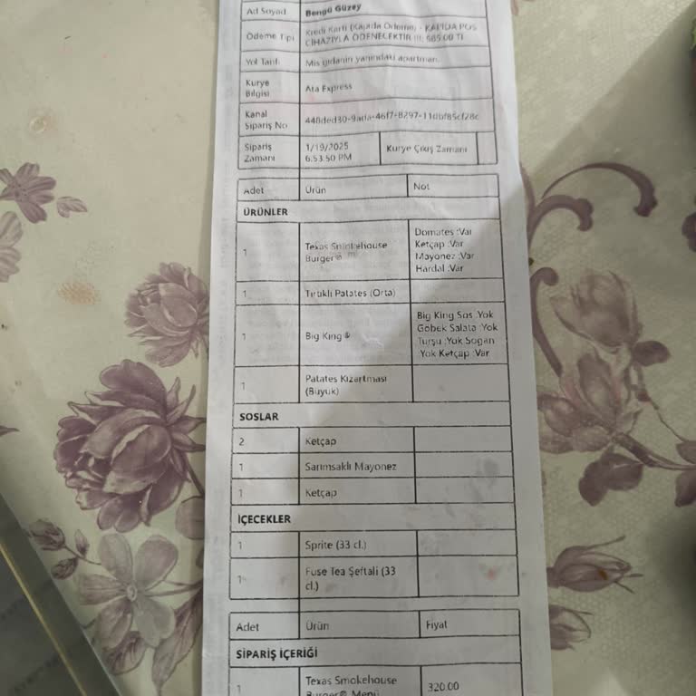 Yanlış Sipariş Ve Yetersiz Telafi Kuponu