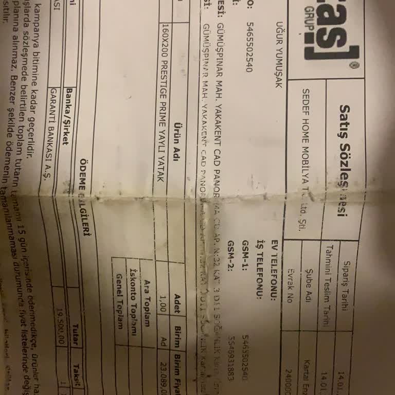 Yataş Yatakta Yaşanan Hayal Kırıklığı