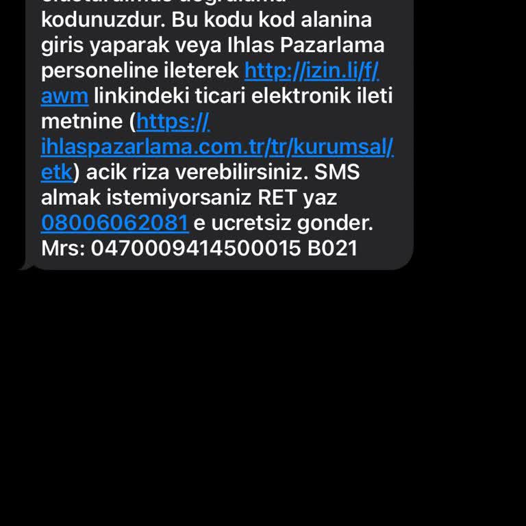 İzinsiz Ticari Mesaj Şikayeti