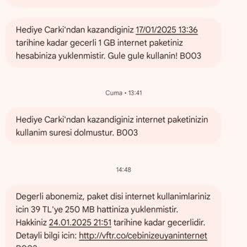 Vodafone'un Yanlış İnternet Tanımlaması Ve Ücretlendirme Sorunu