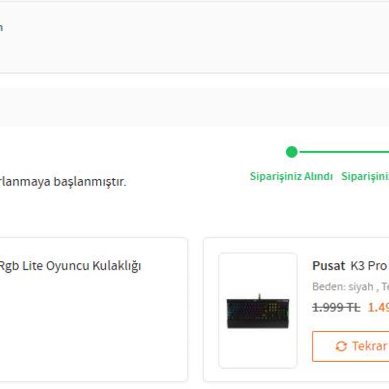 Sipariş Gecikmesi Ve İletişim Eksikliği