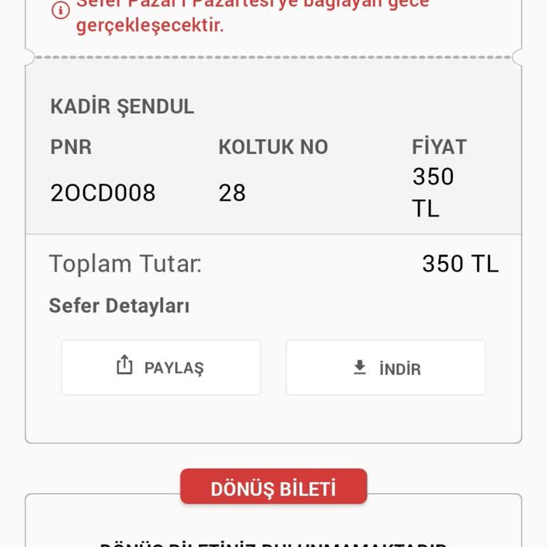 Otobüs Arızası Ve İptal Sorunu