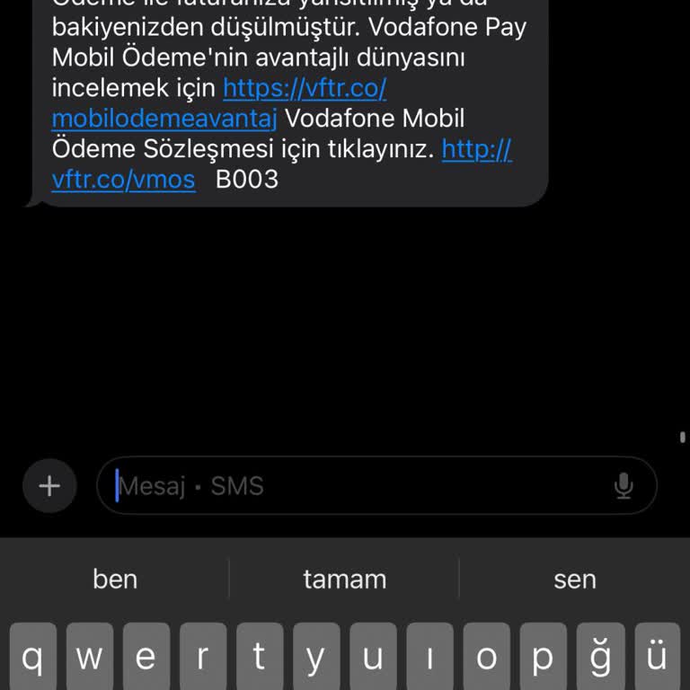 Vodafone Mobil Ödeme Sorunu Ve İstenmeyen Ücretler