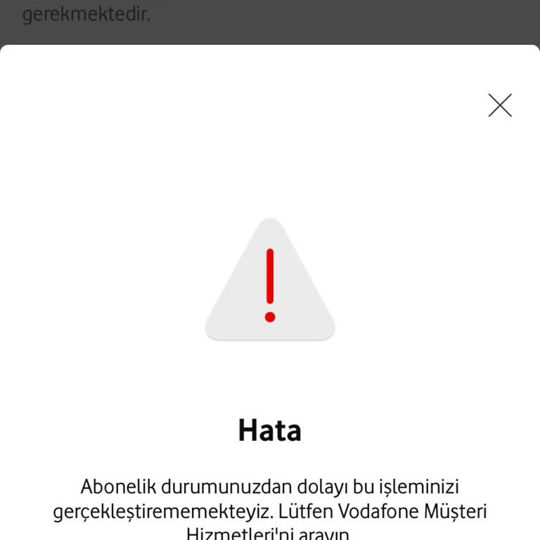 Yurt Dışında Vodafone Kontörlü Hat Kullanım Sorunu