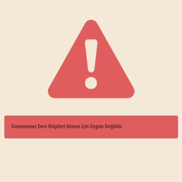 AÖL Sisteminde Ders Bilgileri Neden Görünmüyor
