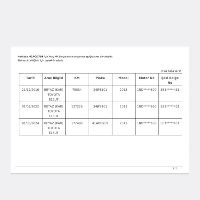 Araç Muayene Kayıt Sorunu