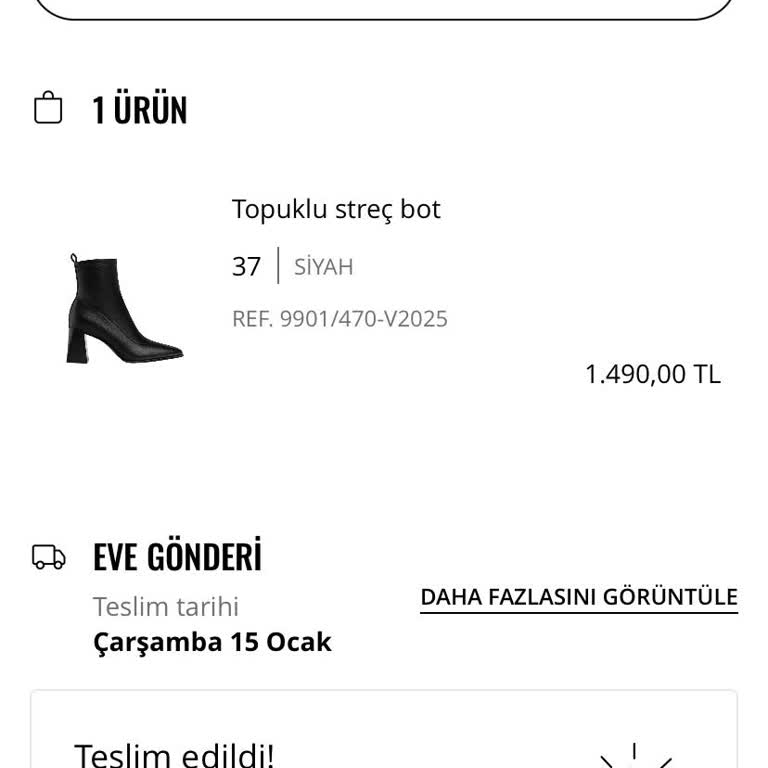 Stradivarius'tan Sipariş Edilen Botlar Teslim Edilmedi