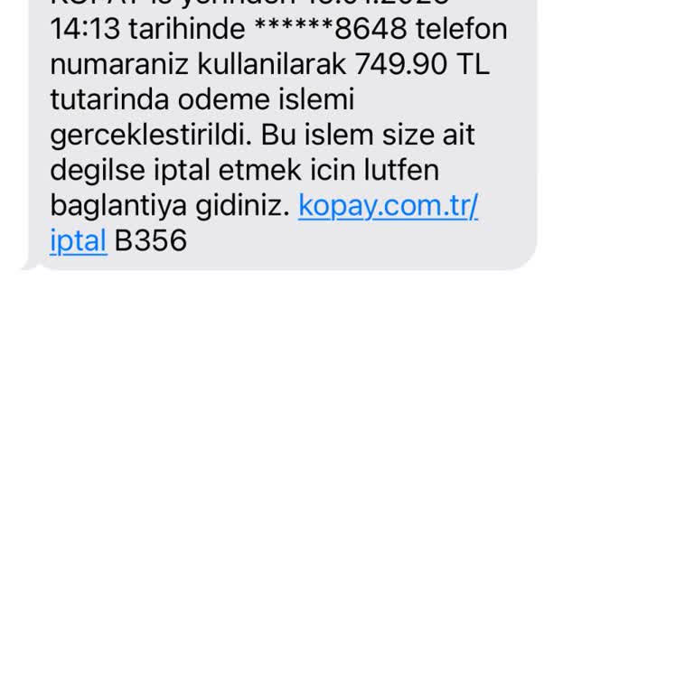 Yetkisiz Mobil Ödeme İşlemi Hakkında Şikayet