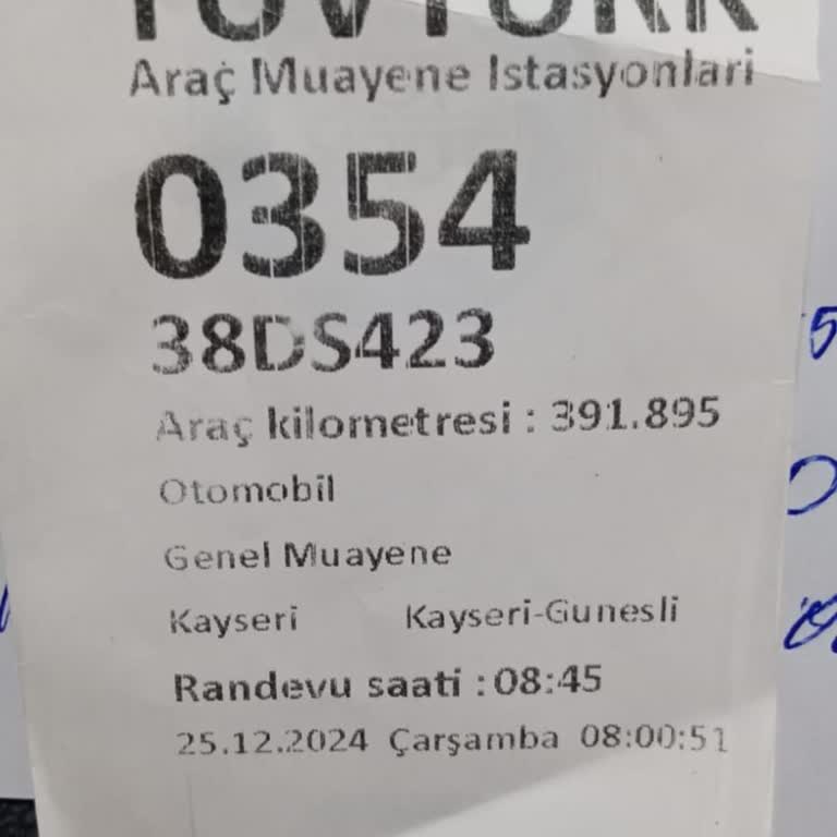 Tüvtürk Kayseri Güneşli İstasyonu'nda Muayene Karmaşası Ve Ek Ücretler
