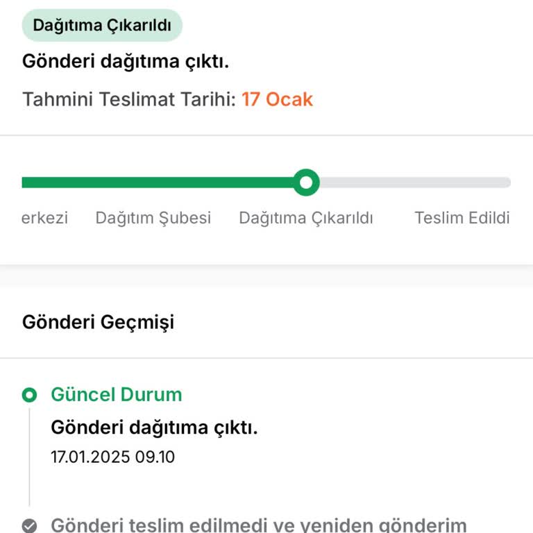 Kargo Teslimatında Yaşanan Gecikme Ve İletişim Sorunu