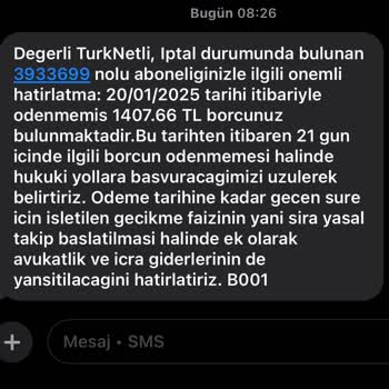 Fatura Ödendi, Borç Mesajları Gelmeye Devam Ediyor