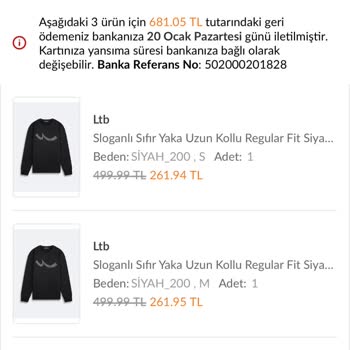 Sipariş İptali Ve Fiyat Artışı Mağduriyeti
