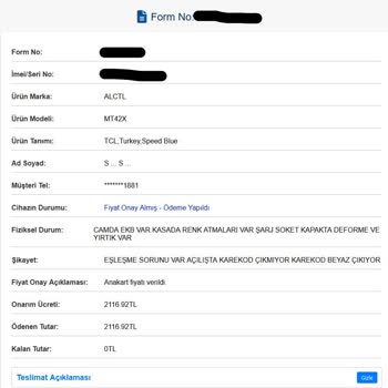 TCL Çocuk Saati Beyaz Ekran Sorunu Ve Servis Ücreti Şoku