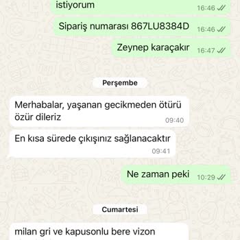 Teslim Edilmeyen Sipariş Ve İlgisizlik