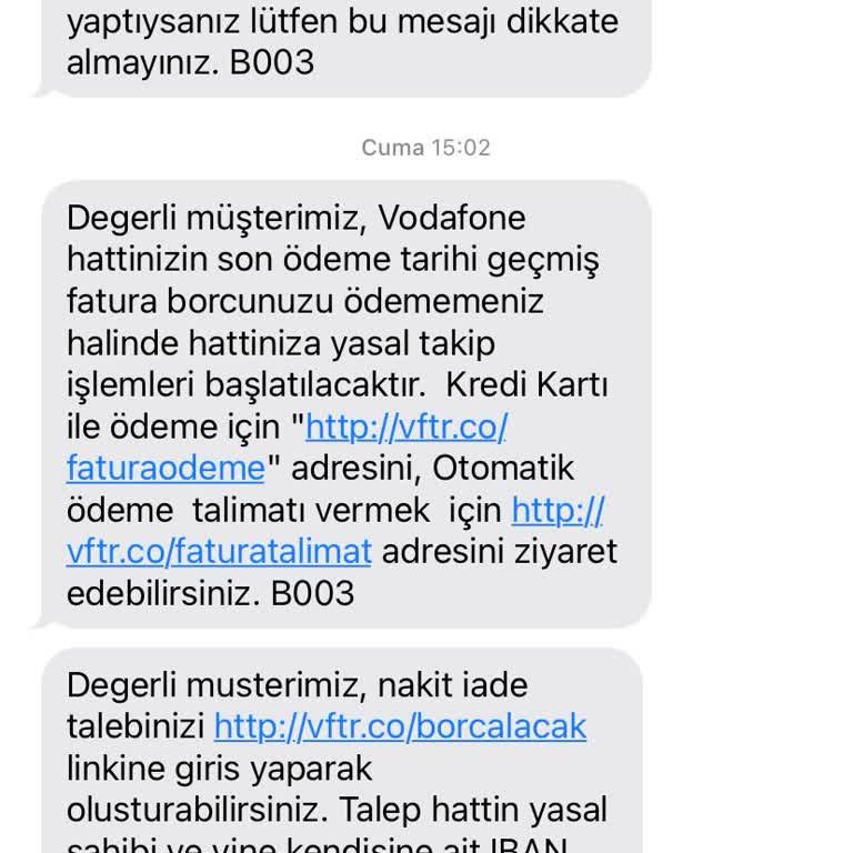 Yanlış Fatura Ve İade Sorunu: Vodafone Müşteri Hizmetleri Çıkmazı