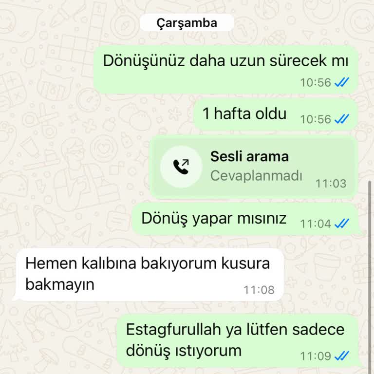 Yanlış Ölçülerle Gelen Kılıf Ve İletişim Sorunu