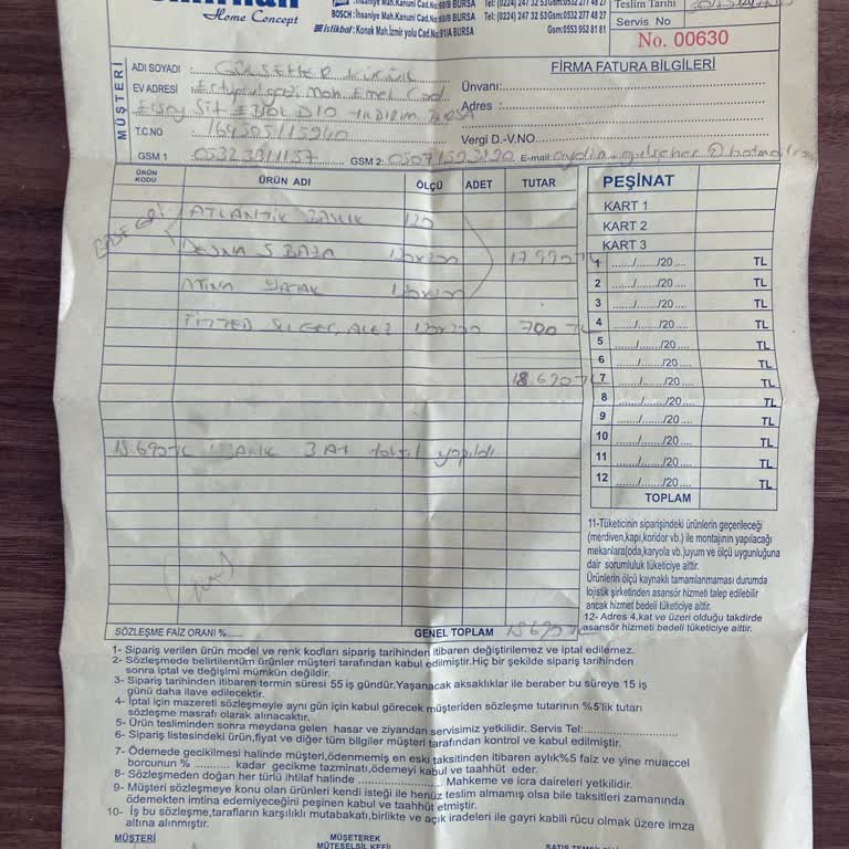 Teslim Edilmeyen Yatak Seti Mağduriyeti