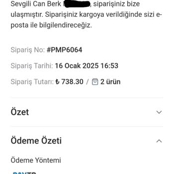 Kargo Mesajı Ve Cevap Alamama Sorunu