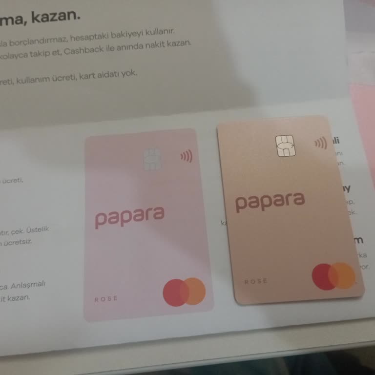 Papara Yanlış Renk Kart Teslimatı: Rose Yerine Bej