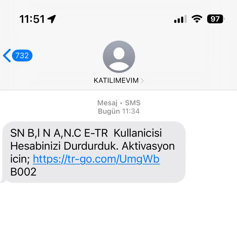 Bilinmeyen Mesaj Ve Güvenlik Endişesi