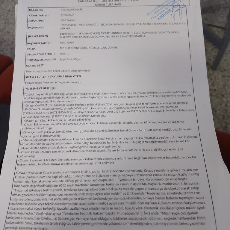 Ayıplı Ürün Ve İade Sorunu