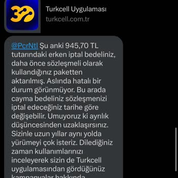 Taahhütsüz Paketle İlgili Yetersiz Hizmet Ve Yüksek Fatura Sorunu