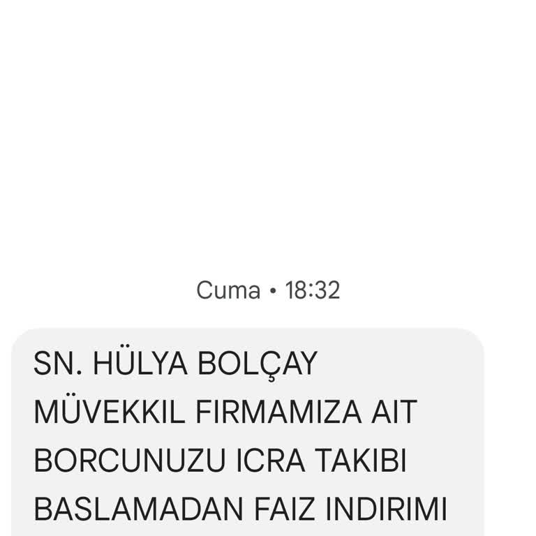 Yanlış Borç Talebi Ve Bilgi Güvenliği Endişesi