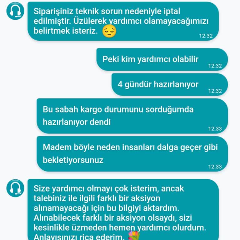 Sipariş İptali Ve Gecikme Sorunu