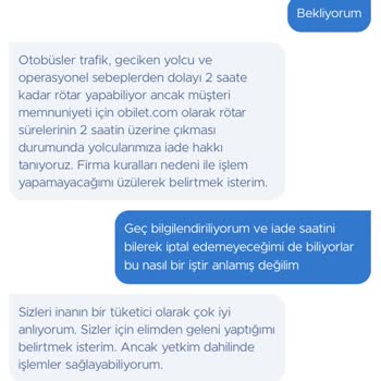 İptal Edilemeyen Bilet Ve Ulaşılamayan Firma Sorunu