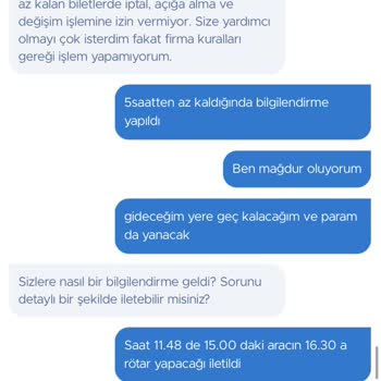 İptal Edilemeyen Bilet Ve Ulaşılamayan Firma Sorunu