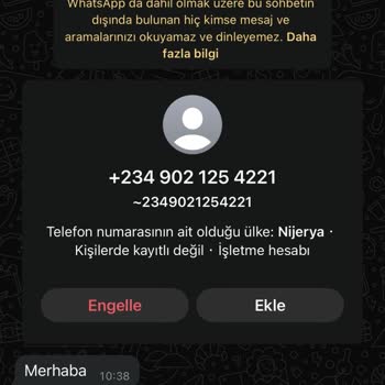 Bilinmeyen Numaralardan Gelen Mesajlar Ve Aramalar