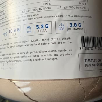 Whey Protein Tozunda Belirsiz Son Tüketim Tarihleri